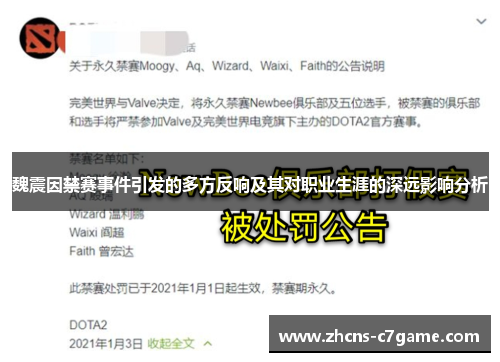 魏震因禁赛事件引发的多方反响及其对职业生涯的深远影响分析